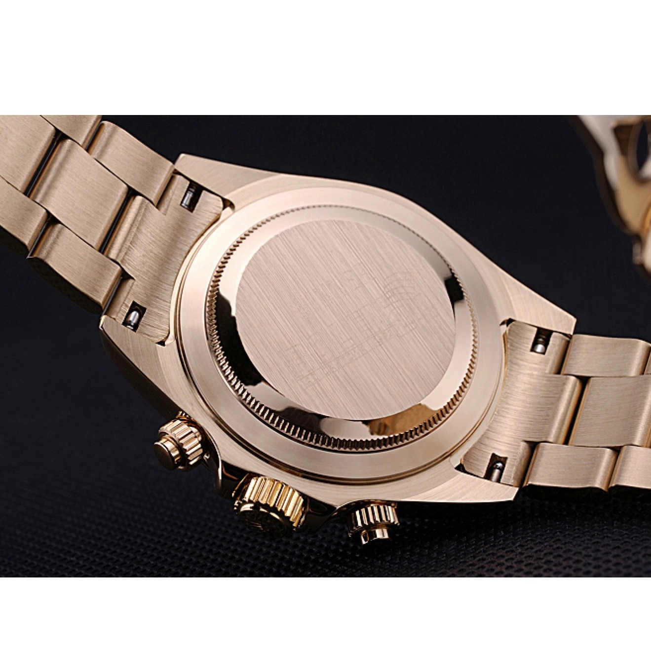 Aaa replica watch with White Black Cosmograph Rolex Gold Daytona 622548 Subdials Bracelet 0717